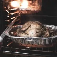 Chicken in oven