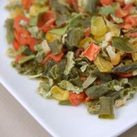 Dehydrating vegetables in oven