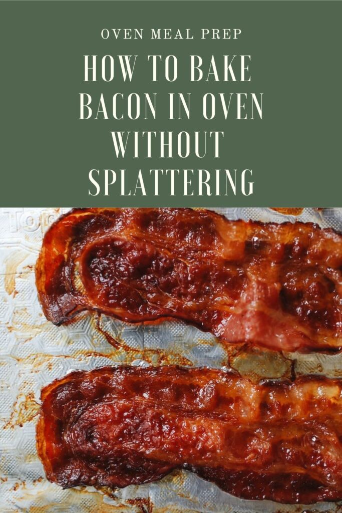 How to bake bacon in oven without splattering